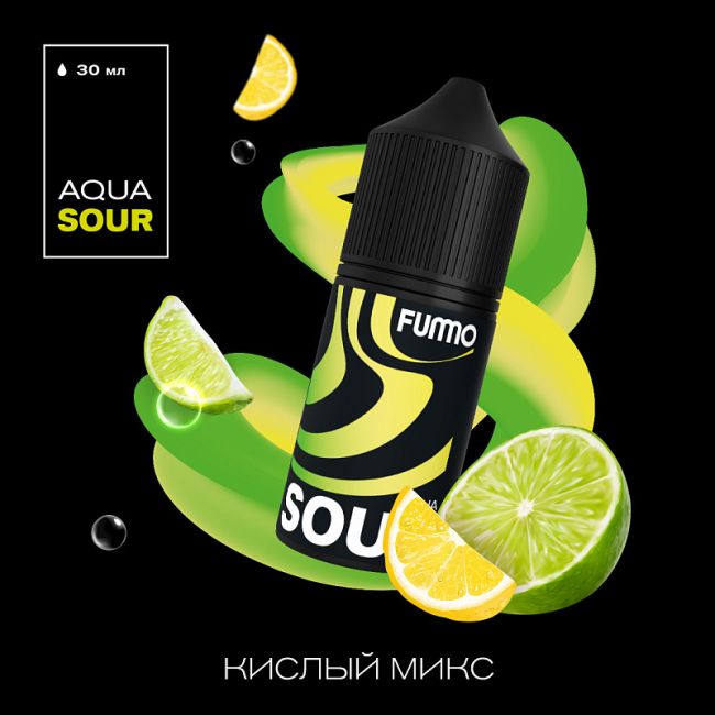 Жидкость Fummo Aqua Sour Salt - Кислый Лимон с Лаймом 