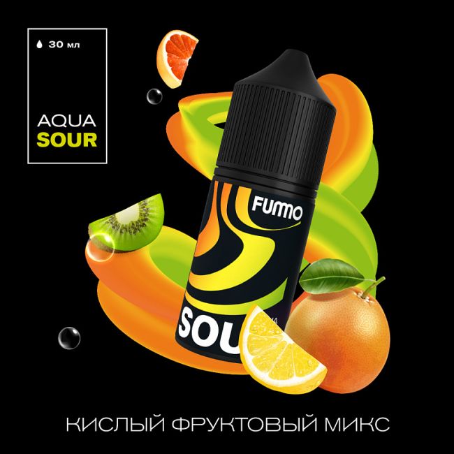 Жидкость Fummo Aqua Sour Salt - Кислый Фруктовый Микс 