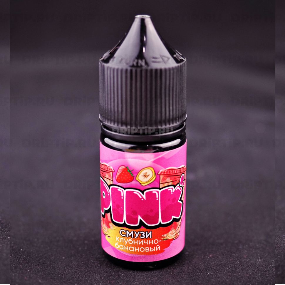 Жидкость Pink Salt - Смузи клубнично - банановый