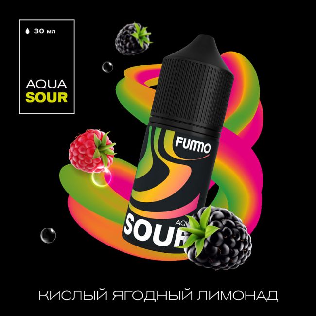 Жидкость Fummo Aqua Sour Salt - Кислый Ягодный Лимонад 