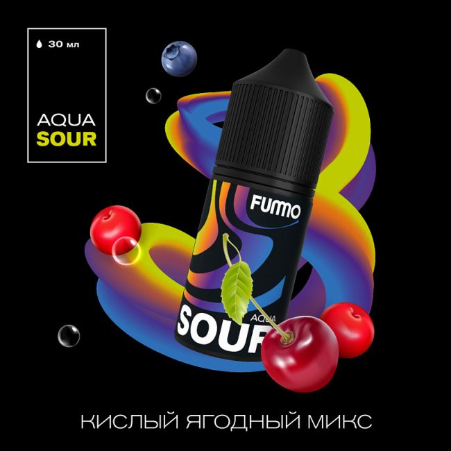 Жидкость Fummo Aqua Sour Salt - Кислый Ягодный Микс 