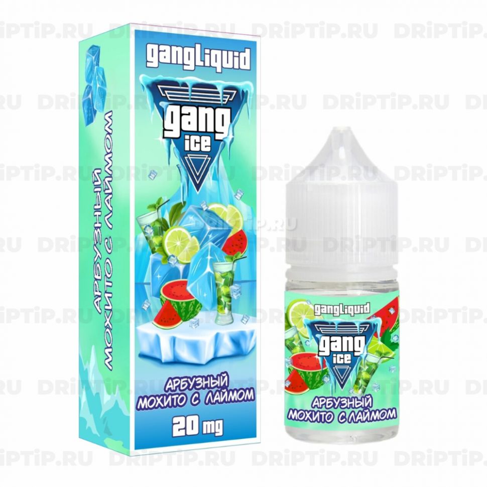 Жидкость Gang Ice Salt - Арбузный Мохито Лайм