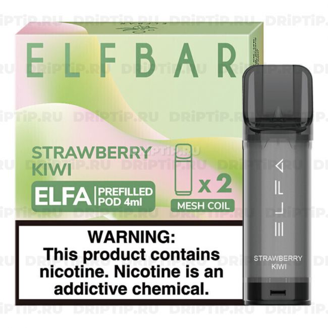 Картридж Elf Bar Elfa - Клубника Киви / 2шт Картридж Elf Bar Elfa - Клубника Киви / 2шт