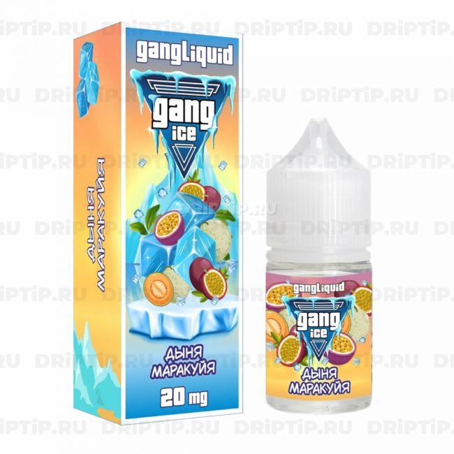 Жидкость Gang Ice Salt - Дыня Маракуйя Жидкость Gang Ice Salt - Дыня Маракуйя