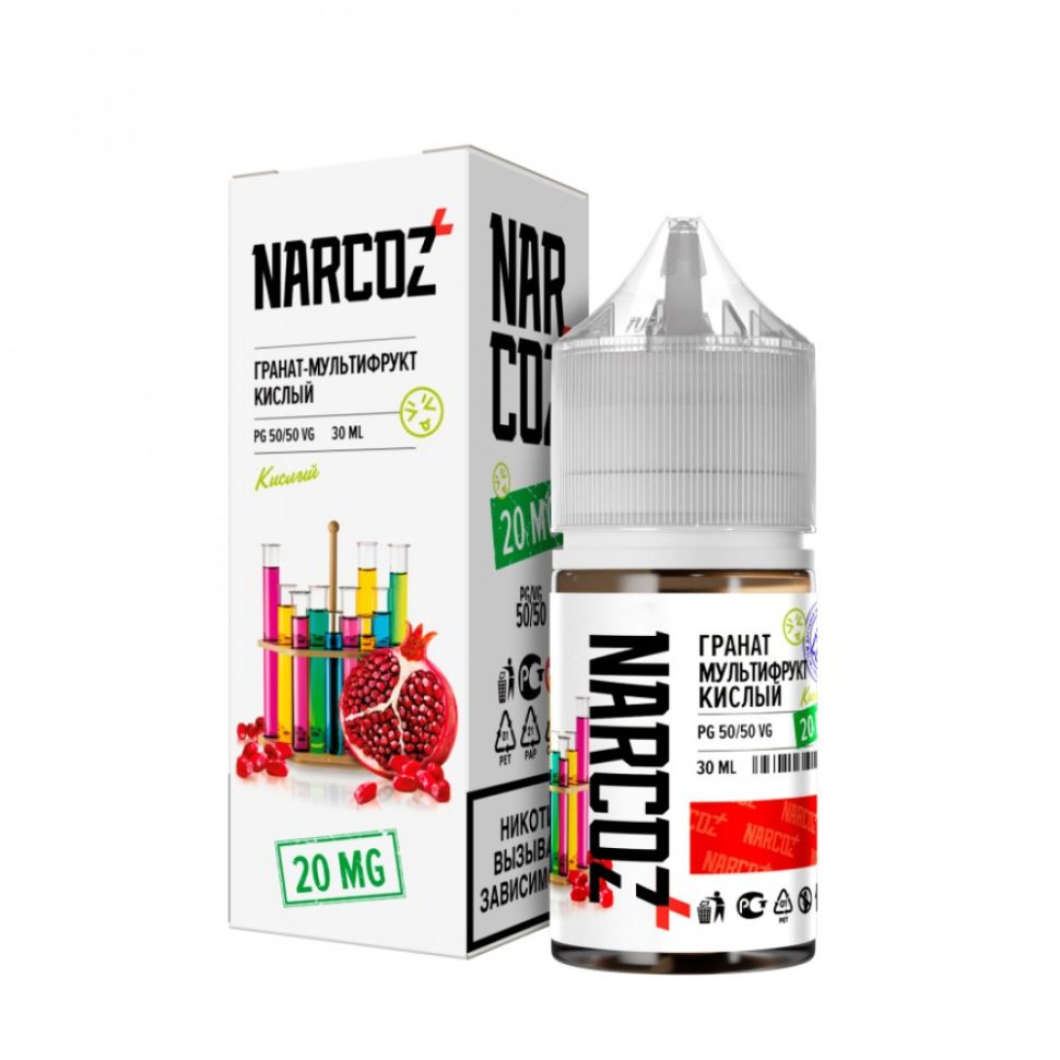 Жидкость Narcoz Salt - Гранат Мультифрукт Кислый
