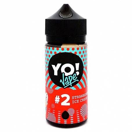YO VAPE 100ml №2 Strawberry Ice Cream 3mg YO VAPE 100ml №2 Strawberry Ice Cream 3mg