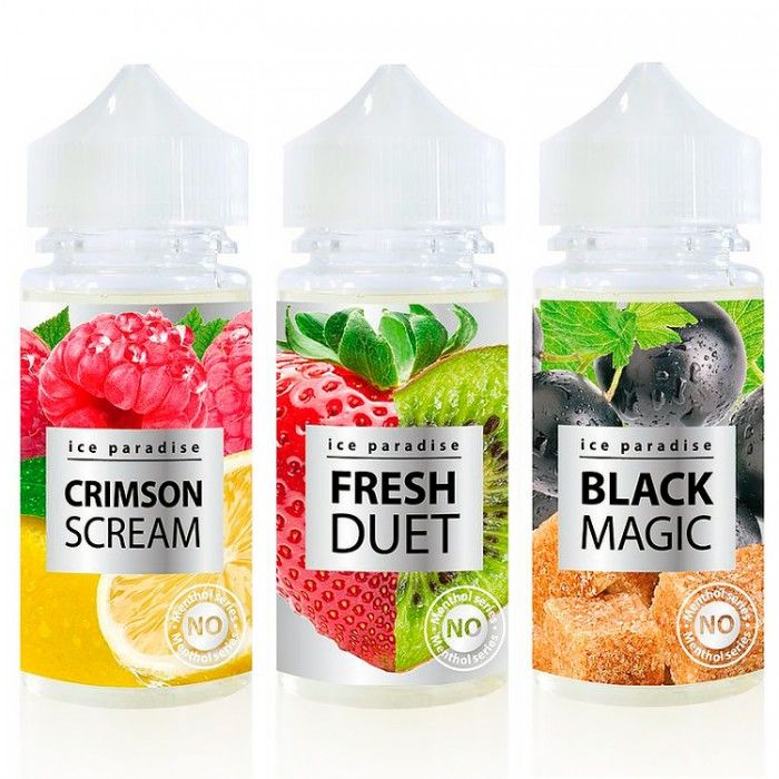Жидкость Ice Paradise - Black & Red 0mg 100ml (no menthol)