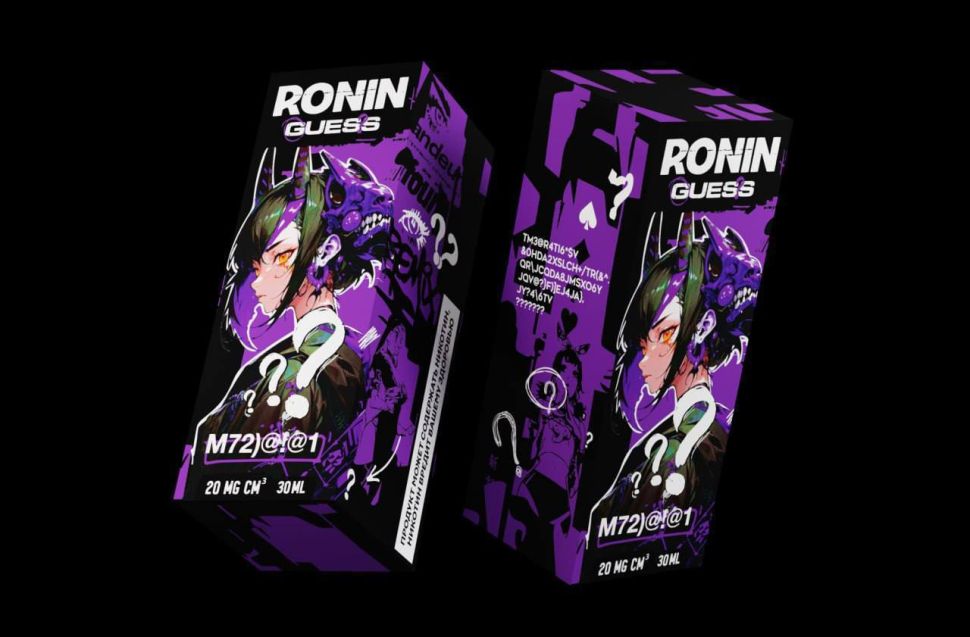 Жидкость RONiN Guess Salt - Сладкий виток Сахарной ваты (M72)@!@1)