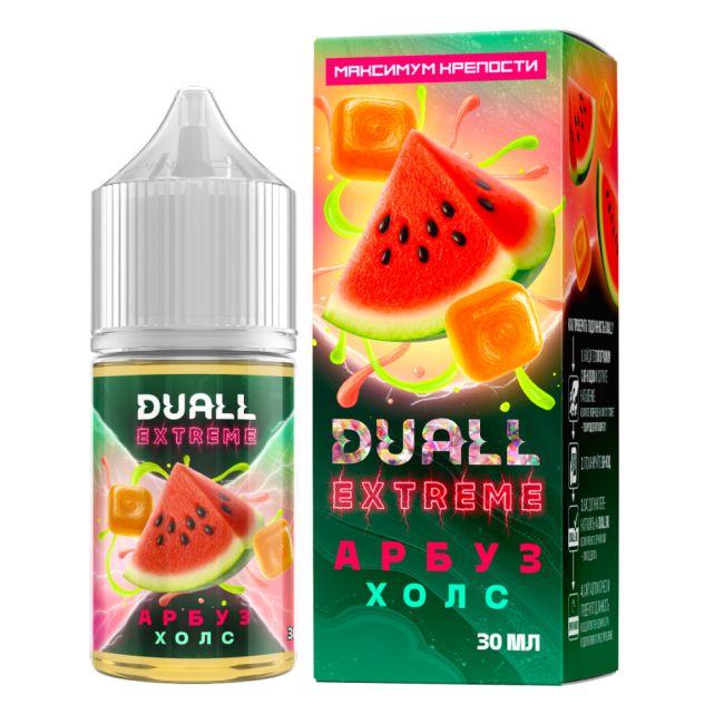 Жидкость Duall Extreme Salt - Холс Арбуз Жидкость Duall Extreme Salt - Холс Арбуз