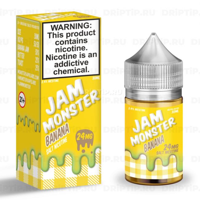 Жидкость Jam Monster Salt - Banana 