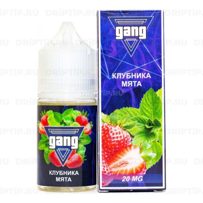 Жидкость Gang Salt - Клубника Мята Жидкость Gang Salt - Клубника Мята