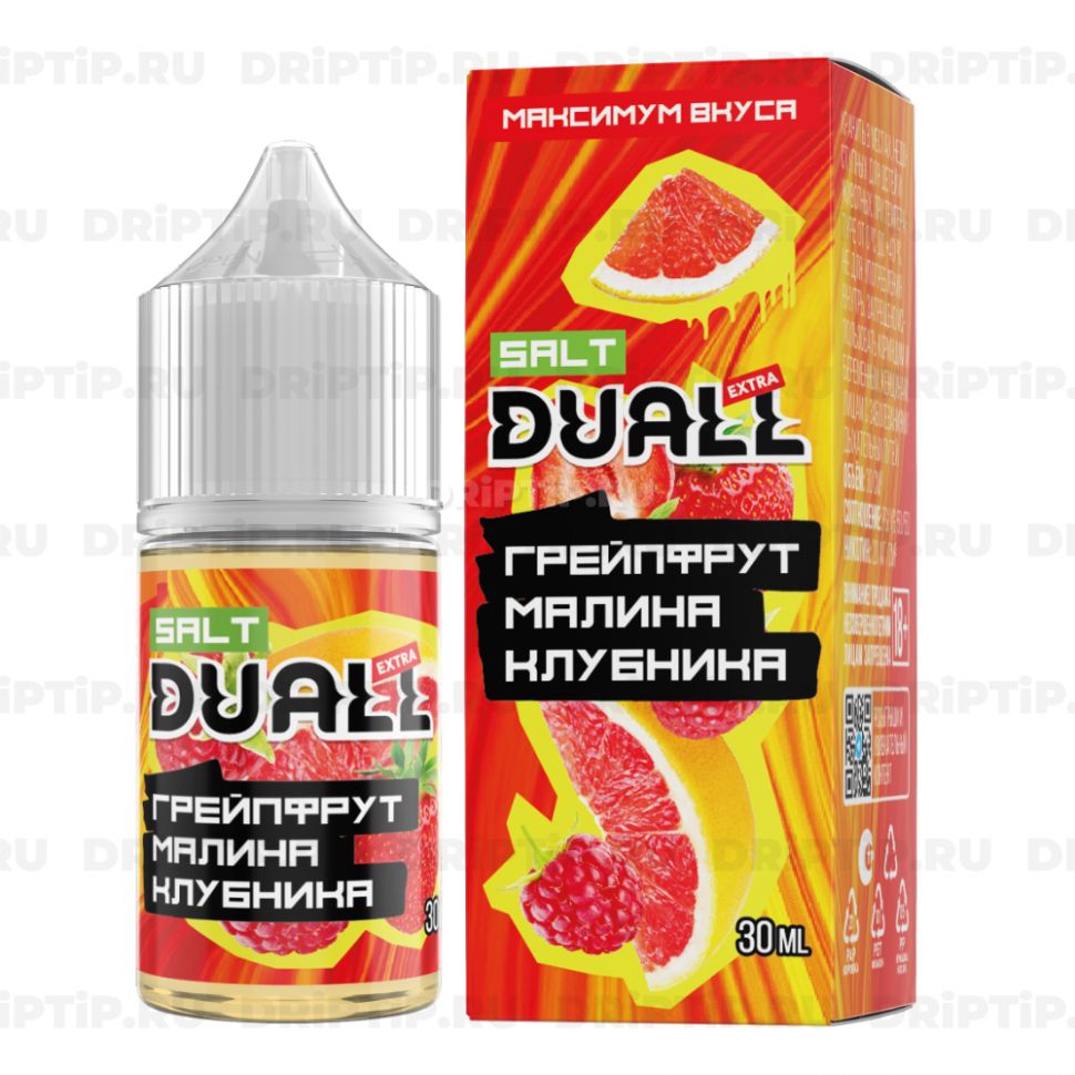 Жидкость Duall Salt Extra - Грейпфрут Малина Клубника
