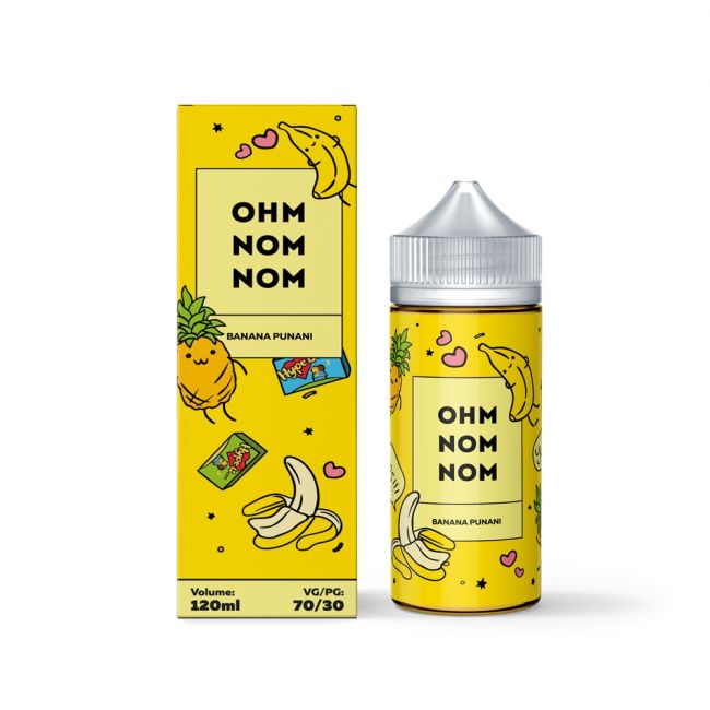 OHM NOM NOM Banana Punani 120ml OHM NOM NOM Banana Punani 120ml