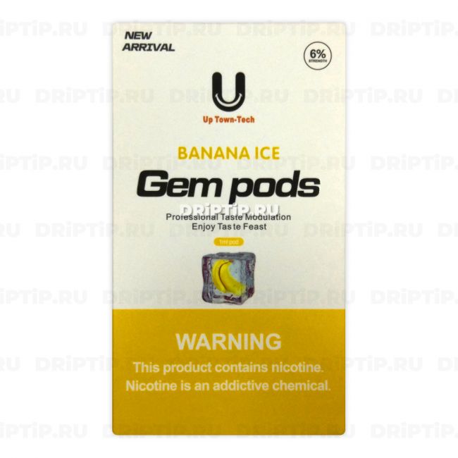 Gem Pods for Juul - Ледяной Банан (Banana Iced) Gem Pods for Juul - Ледяной Банан (Banana Iced)