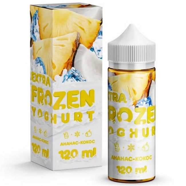 Жидкость Frozen Yoghurt - Ананас-кокос 3mg 120ml Жидкость Frozen Yoghurt - Ананас-кокос 3mg 120ml