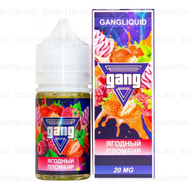 Жидкость Gang Salt - Ягодный Пломбир 
