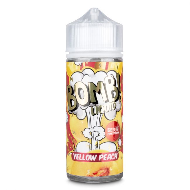 BOMB! Liquid Yellow Peach 0mg 120ml + никобустер BOMB! Liquid Yellow Peach 0mg 120ml + никобустер