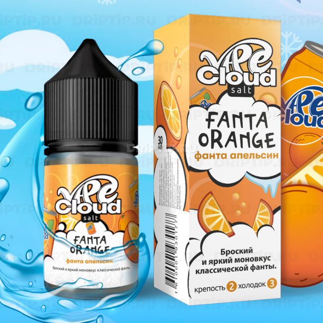 Vape Cloud Salt - Фанта Апельсин Со Льдом Vape Cloud Salt - Фанта Апельсин Со Льдом