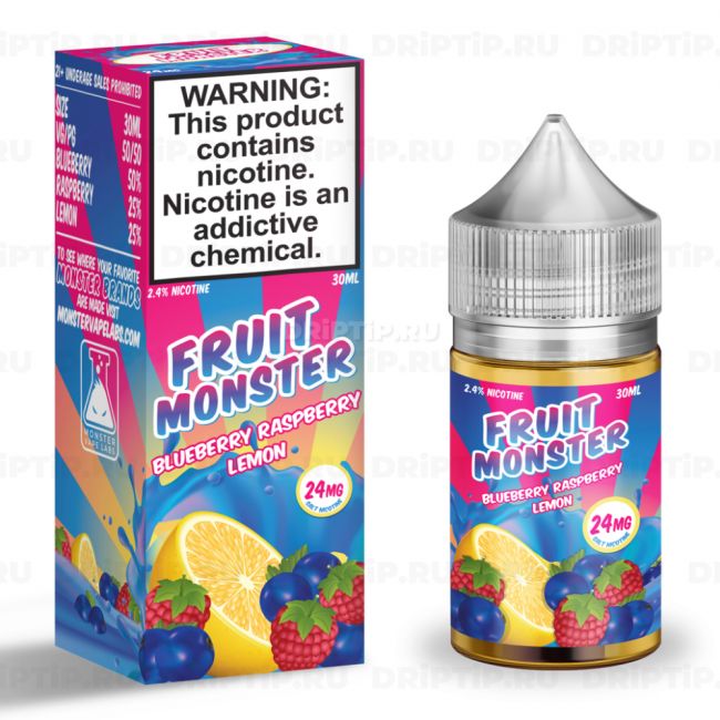 Жидкость Fruit Monster Salt - Blueberry Raspberry Lemon 