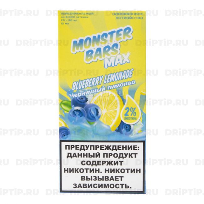 Monster Bars Max 6000 - Blueberry Lemonade Monster Bars Max 6000 - Blueberry Lemonade