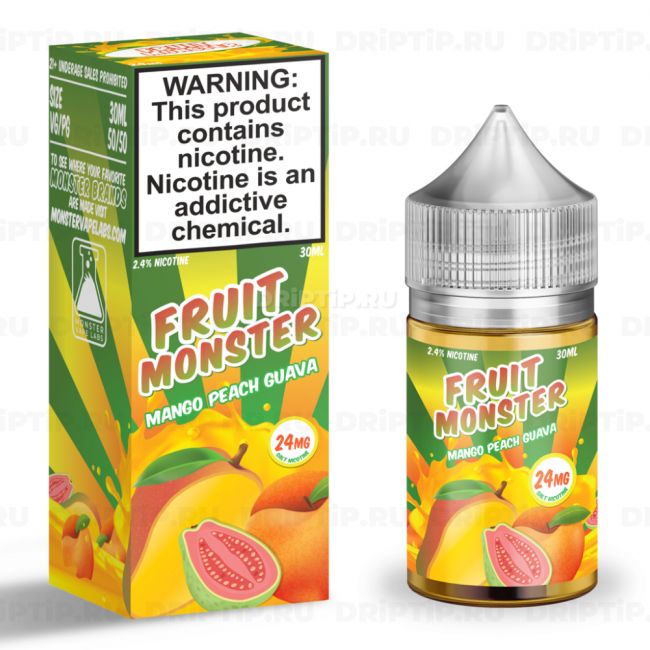 Жидкость Fruit Monster Salt - Mango Peach Guava Жидкость Fruit Monster Salt - Mango Peach Guava