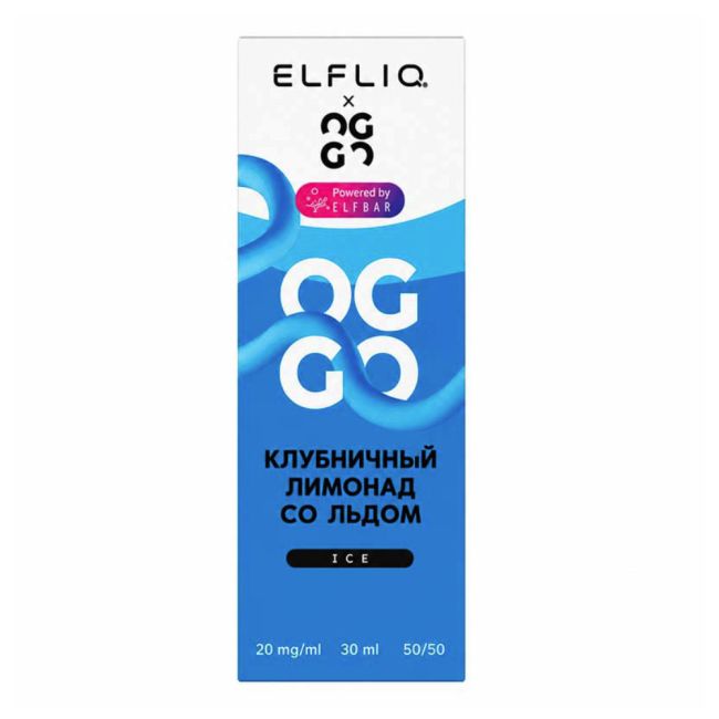 Жидкость ElfLiq X Oggo Ice Salt - Клубничный Лимонад со льдом 
