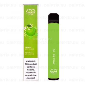 Одноразовая электронная сигарета Puff Bar Plus - Ледяное яблоко