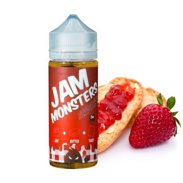 Jam Monsters Strawberry Jam Клон 3 mg, 120 ml Jam Monsters Strawberry Jam Клон 3 mg, 120 ml