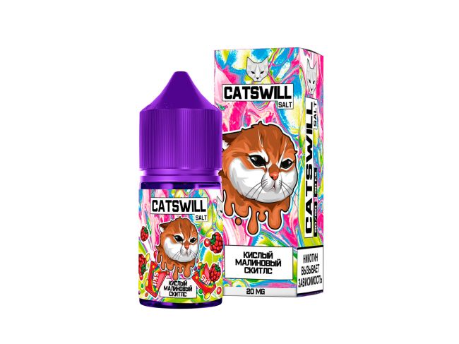 Жидкость Catswill Salt - Кислый Малиновый Скитлс Жидкость Catswill Salt - Кислый Малиновый Скитлс