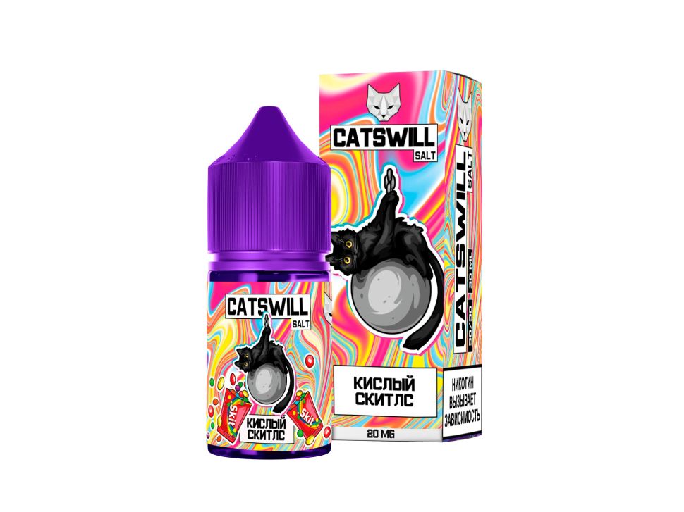 Жидкость Catswill Salt - Кислый Скитлс