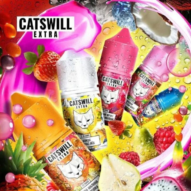 Жидкость Catswill Extra Salt - Ежевика виноград ментос 