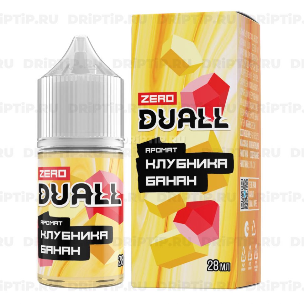 Жидкость Duall Zero - Клубника банан