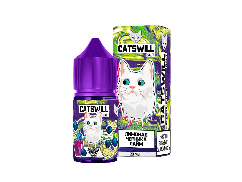 Жидкость Catswill Salt - Лимонад Черника Лайм