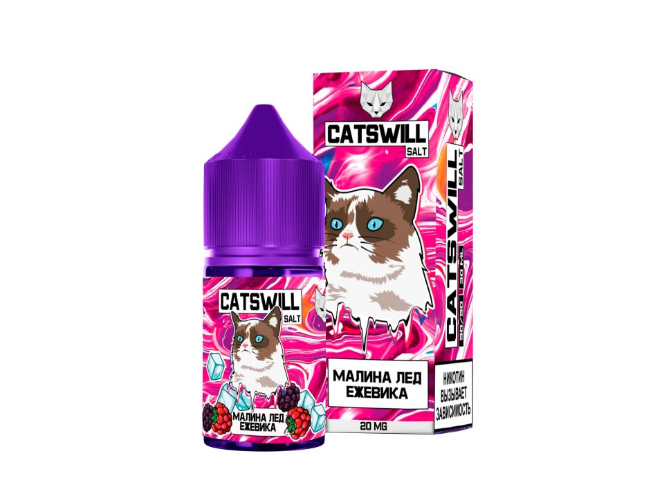 Жидкость Catswill Salt - Малина Лед Ежевика