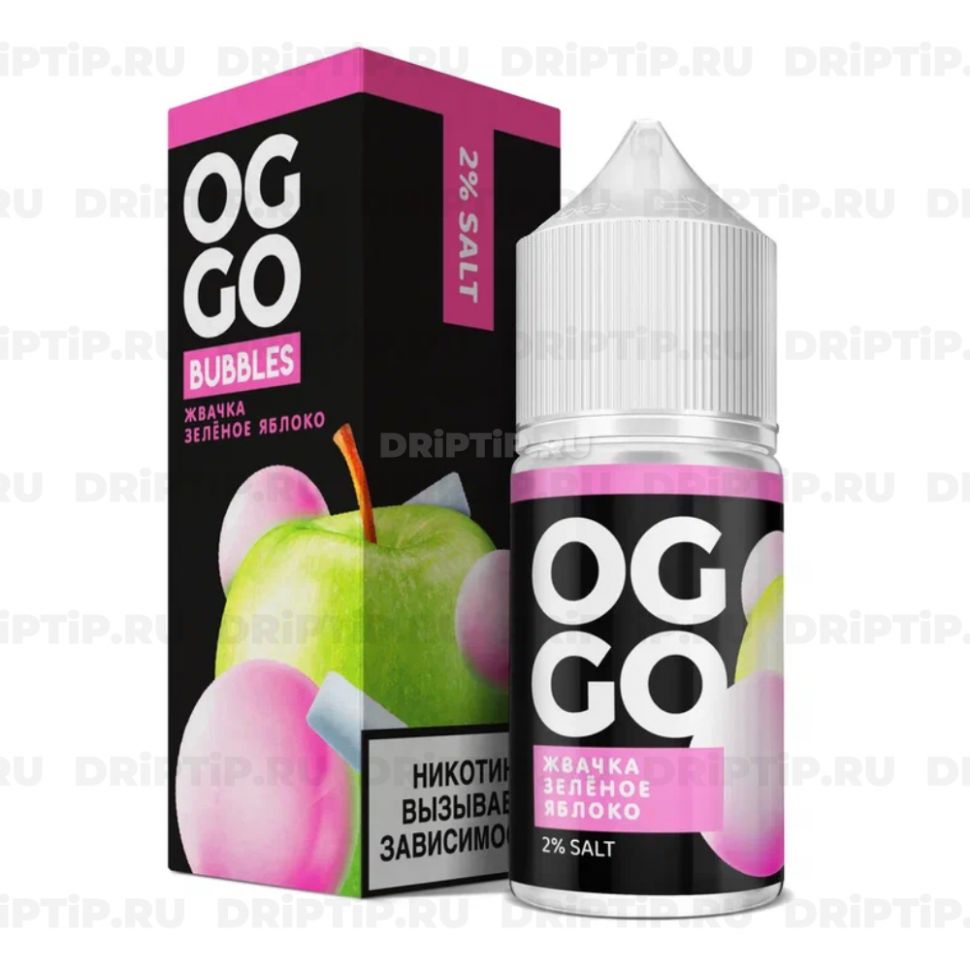 Жидкость Oggo Bubbles Salt - Жвачка Зеленое Яблоко