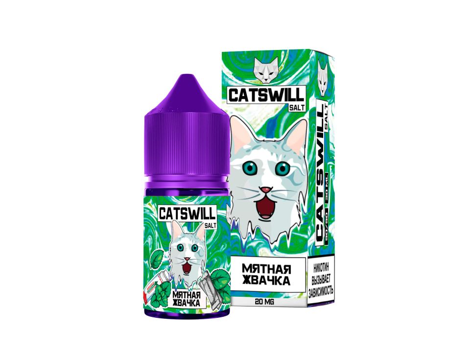 Жидкость Catswill Salt - Мятная Жвачка