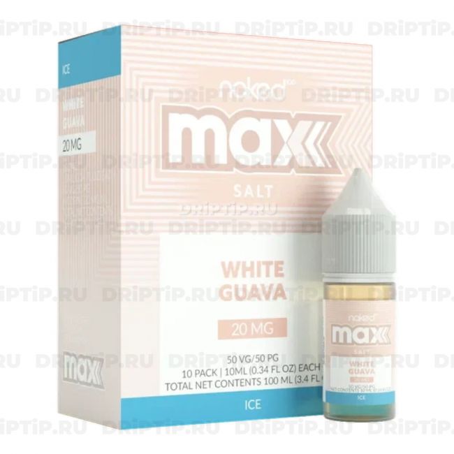 Жидкость Naked 100 Max Salt - Ice White Guava Жидкость Naked 100 Max Salt - Ice White Guava