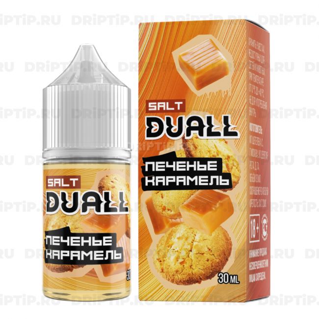 Жидкость Duall Salt - Печенье Карамель Жидкость Duall Salt - Печенье Карамель