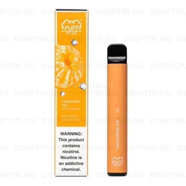 Одноразовая электронная сигарета Puff Bar Plus - Ледяной мандарин Одноразовая электронная сигарета Puff Bar Plus - Ледяной мандарин