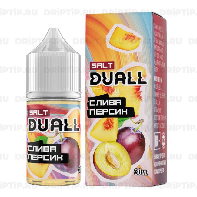 Жидкость Duall Salt - Слива Персик Жидкость Duall Salt - Слива Персик