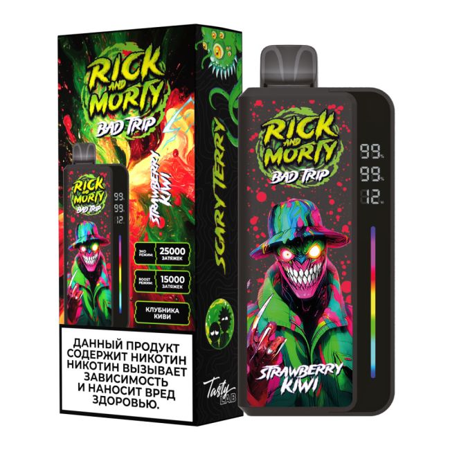 Rick and Morty Bad Trip 25000 - Клубника Киви Rick and Morty Bad Trip 25000 - Клубника Киви