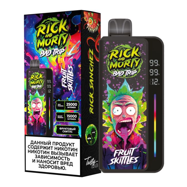 Rick and Morty Bad Trip 25000 - Фруктовый Скитлз Rick and Morty Bad Trip 25000 - Фруктовый Скитлз