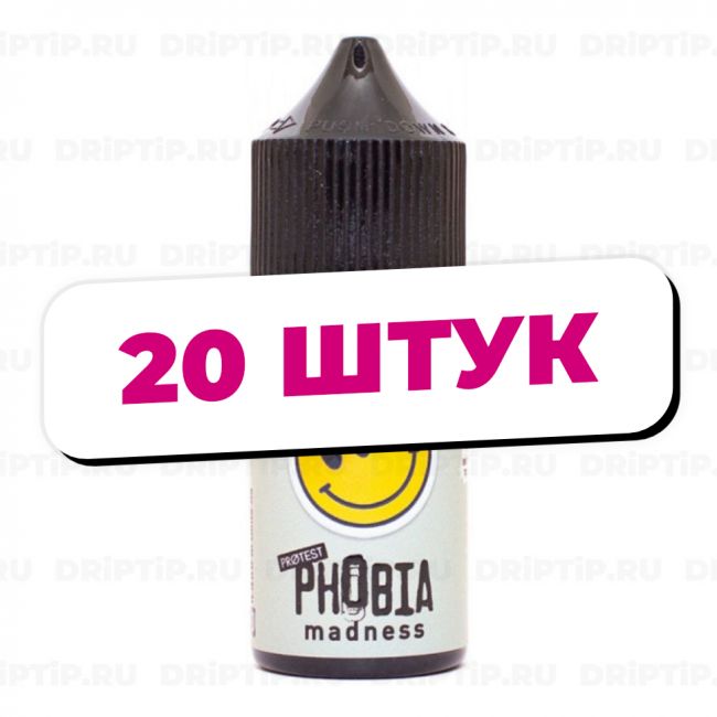 Phobia Salt - Madness (20 штук / упаковка) Срок годности до 12.2025 Phobia Salt - Madness (20 штук / упаковка) Срок годности до 12.2025