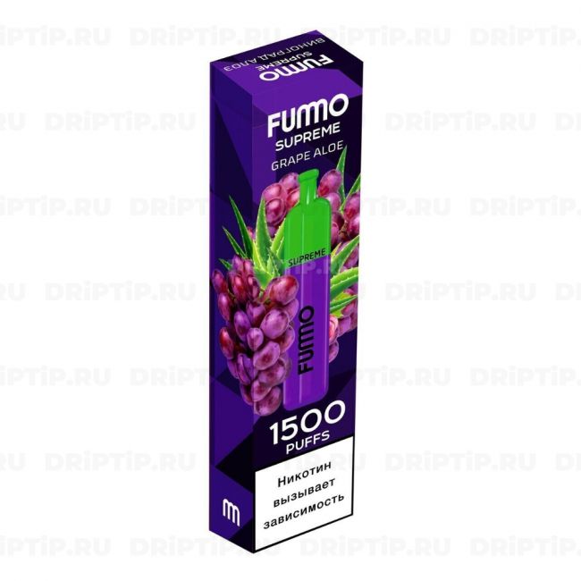 Fummo Supreme 1500 Затяжек - Виноград Алоэ Fummo Supreme 1500 Затяжек - Виноград Алоэ