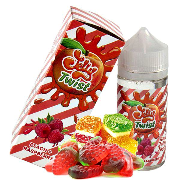 JELLY TWIST Peach+Raspberry 3mg 100ml JELLY TWIST Peach+Raspberry 3mg 100ml