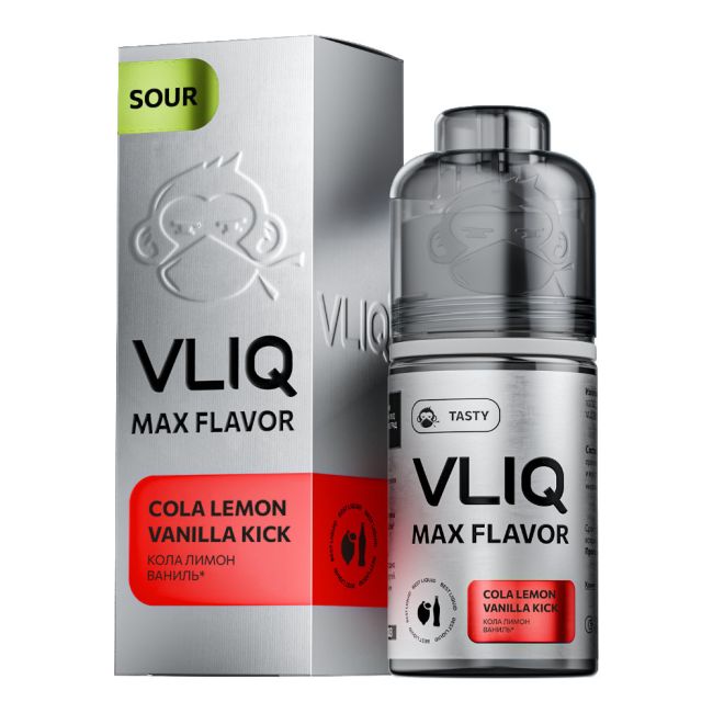 Жидкость Max Flavor Sour Salt - Кола Лимон Ваниль Жидкость Max Flavor Sour Salt - Кола Лимон Ваниль